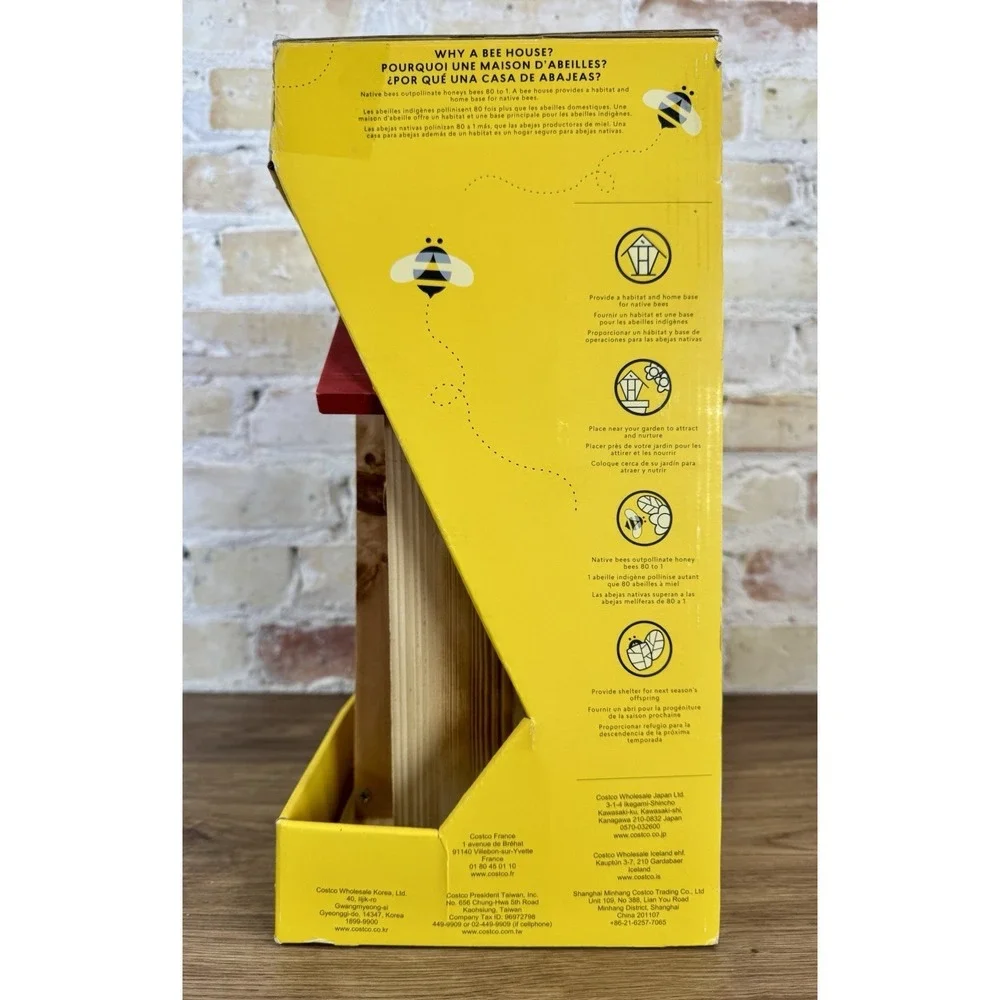 Bambeco Native Bee Barn Hotel Mason House Butterfly Shelter Non Stinging NIB FSC
